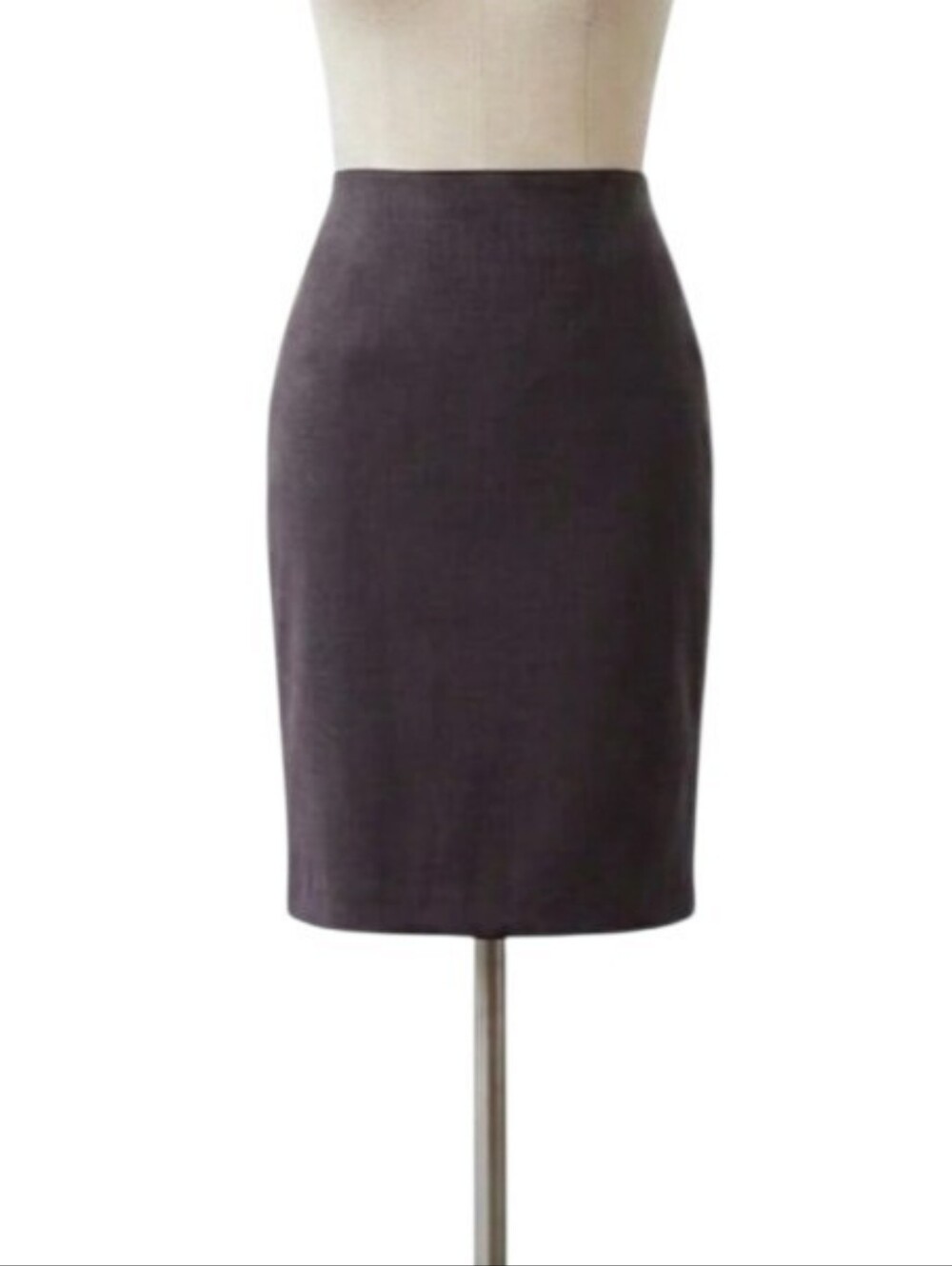 Vintage XXVI Charcoal Grey Pure Virgin Wool Pencil Skirt in Women's Size 5/6